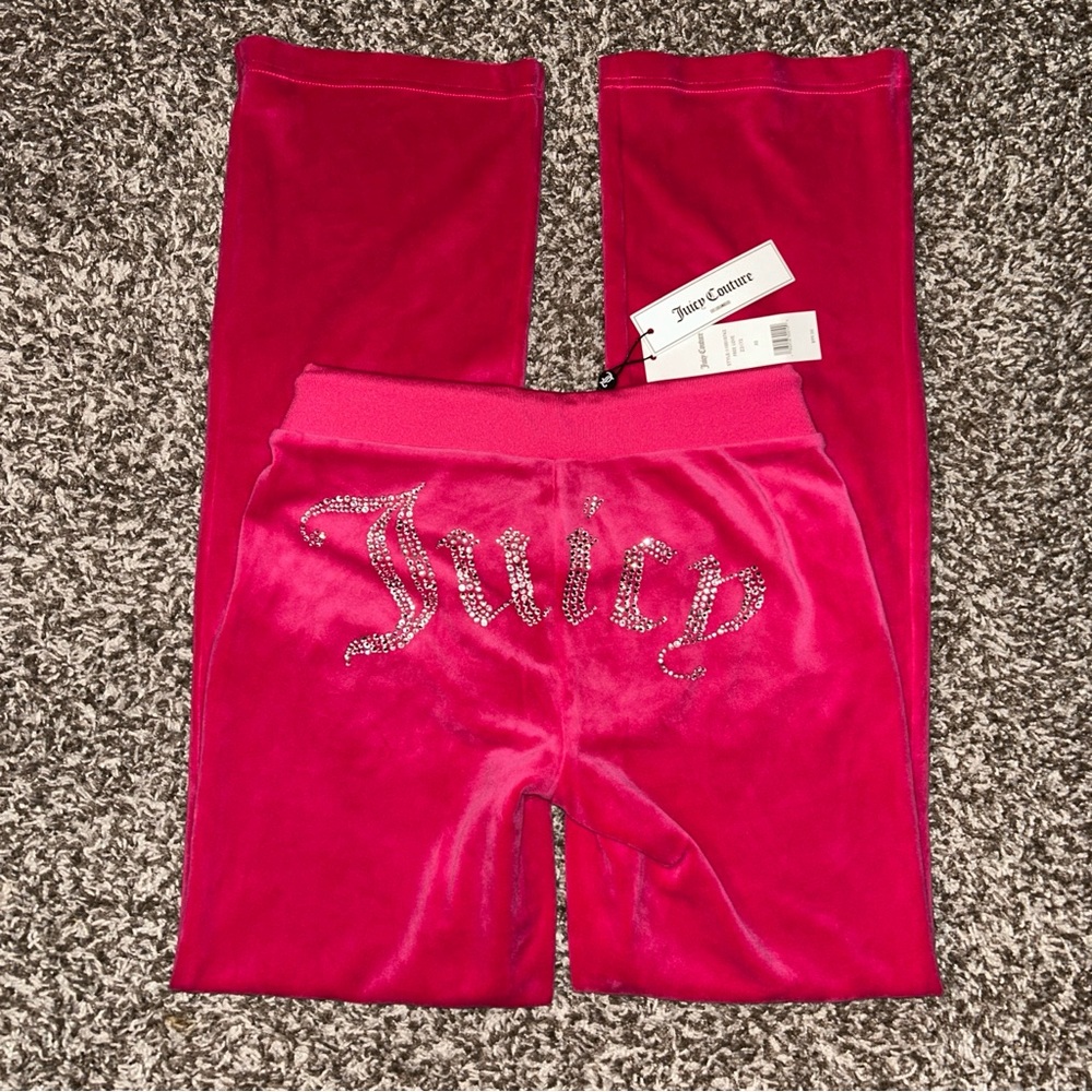 Juicy Couture OG Big Bling Velour Track Pants